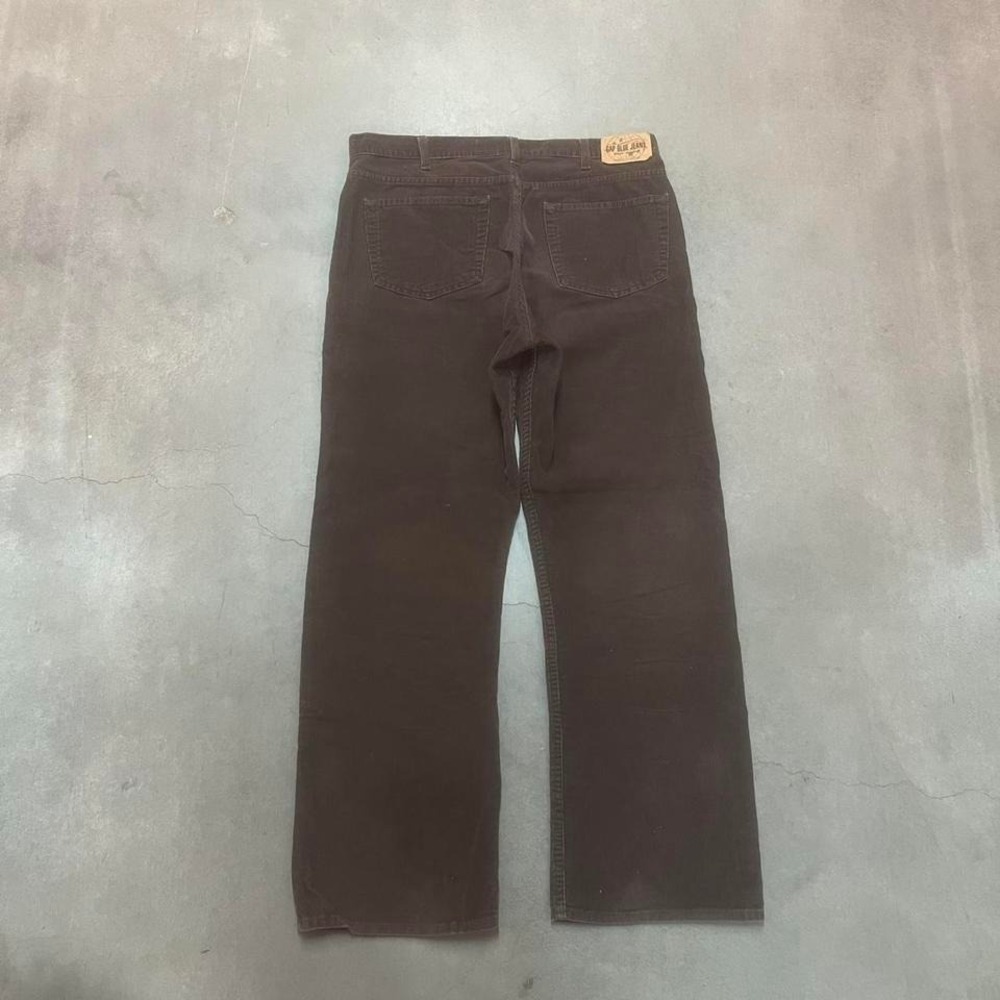 Vintage Gap men's brown corduroy bootcut pants wide leg flare 2006 36